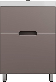 Style Line Тумба под раковину Матис 60 тауп темный – фотография-1